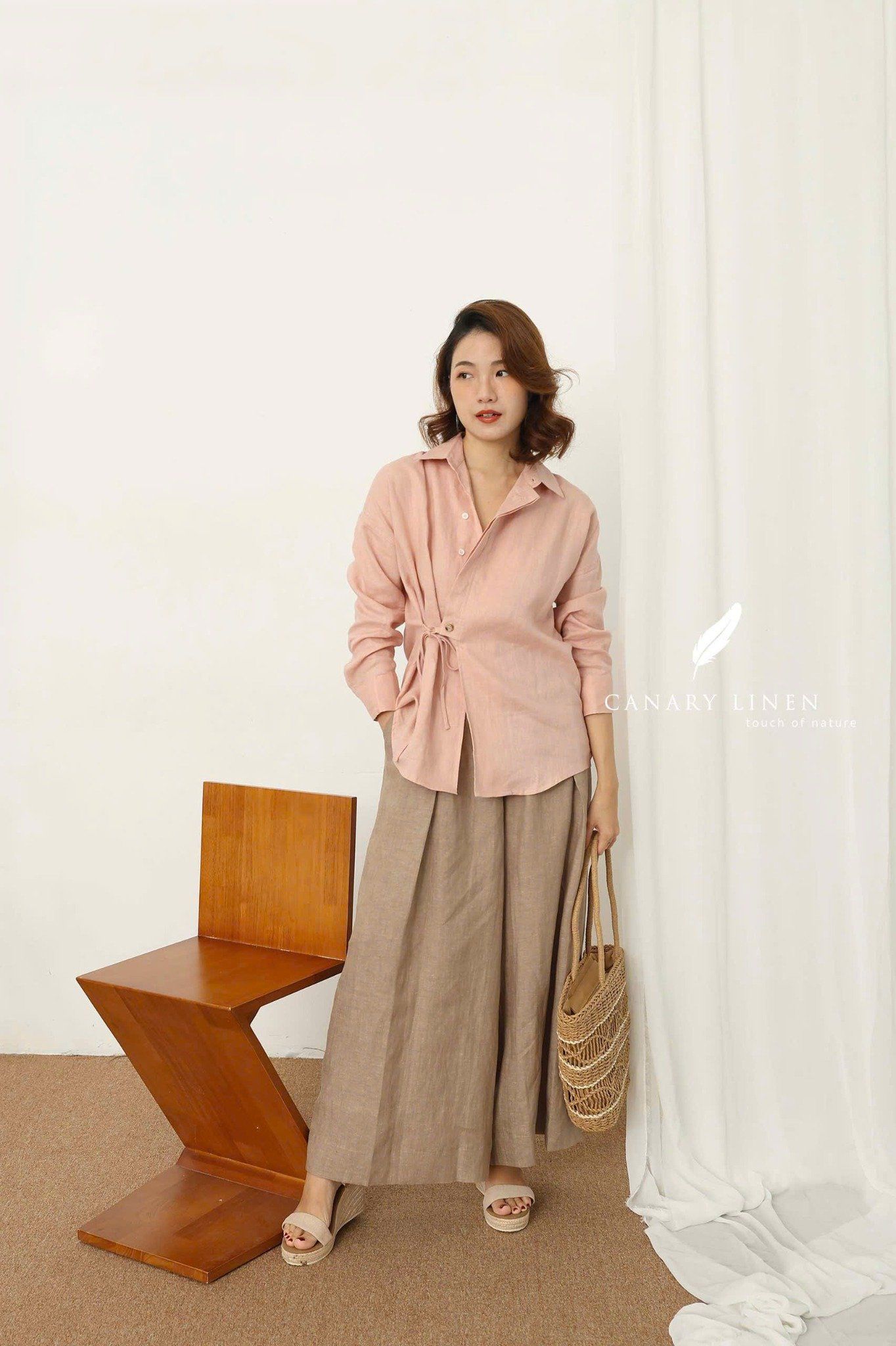  Finn Shirt - Hồng cam 