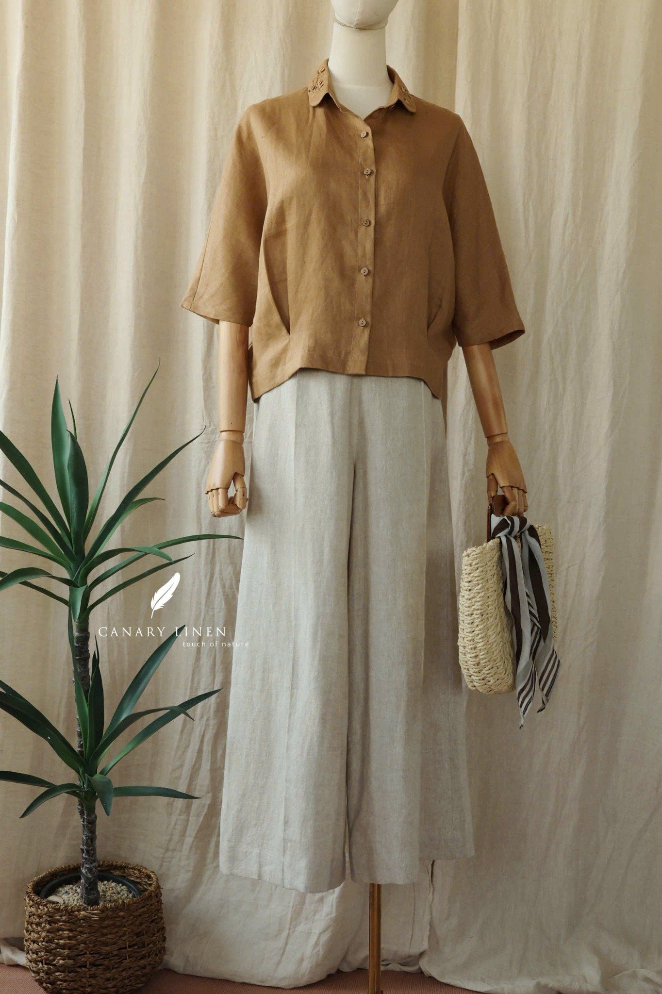  Rusea Shirt - Nâu mocha 