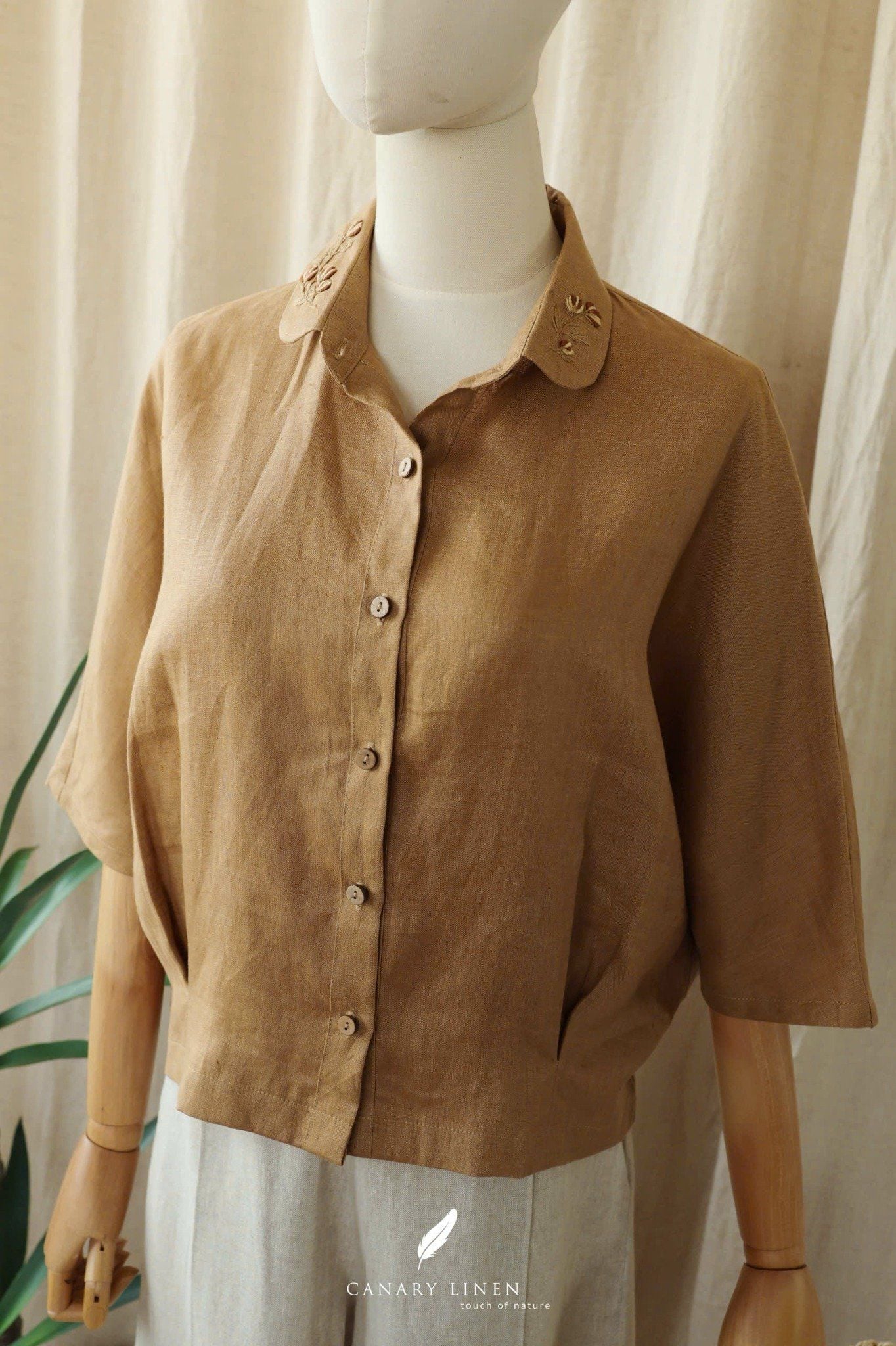  Rusea Shirt - Nâu mocha 