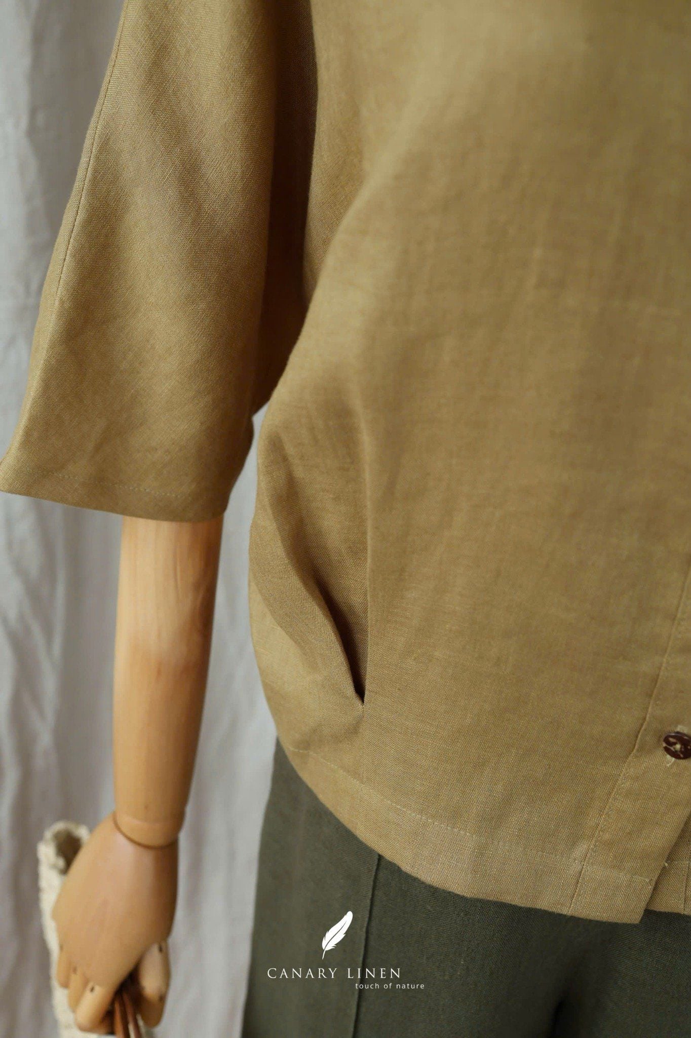  Rusea Shirt - Xanh olive 