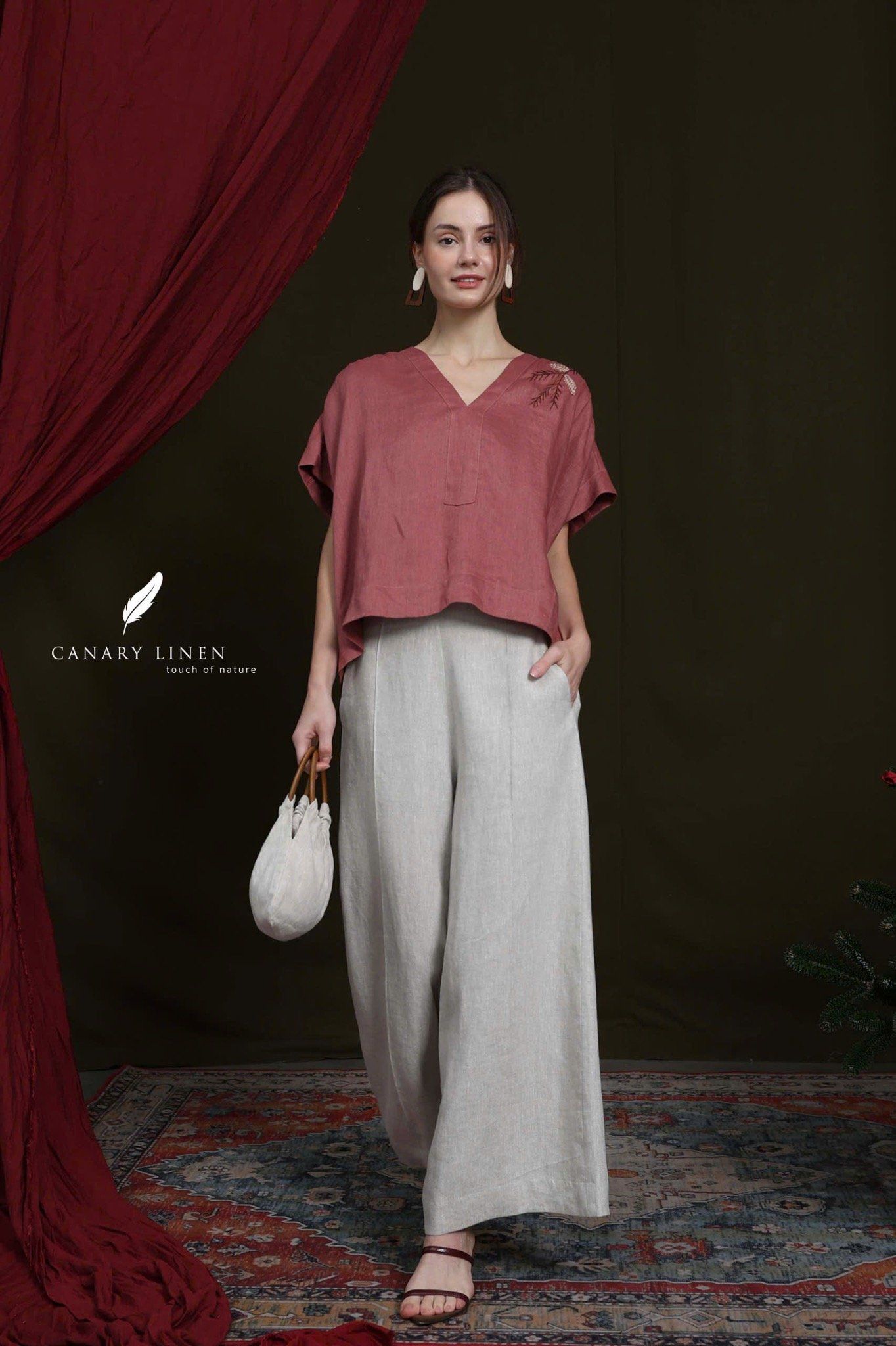  Midline Pants - Muối tiêu 