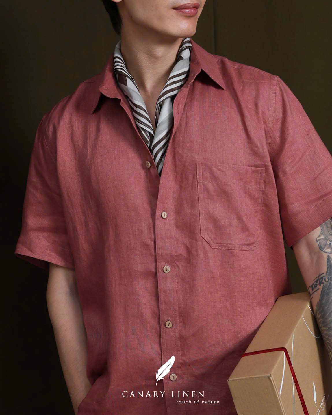  SharpLine Shirt - Đỏ hồng 