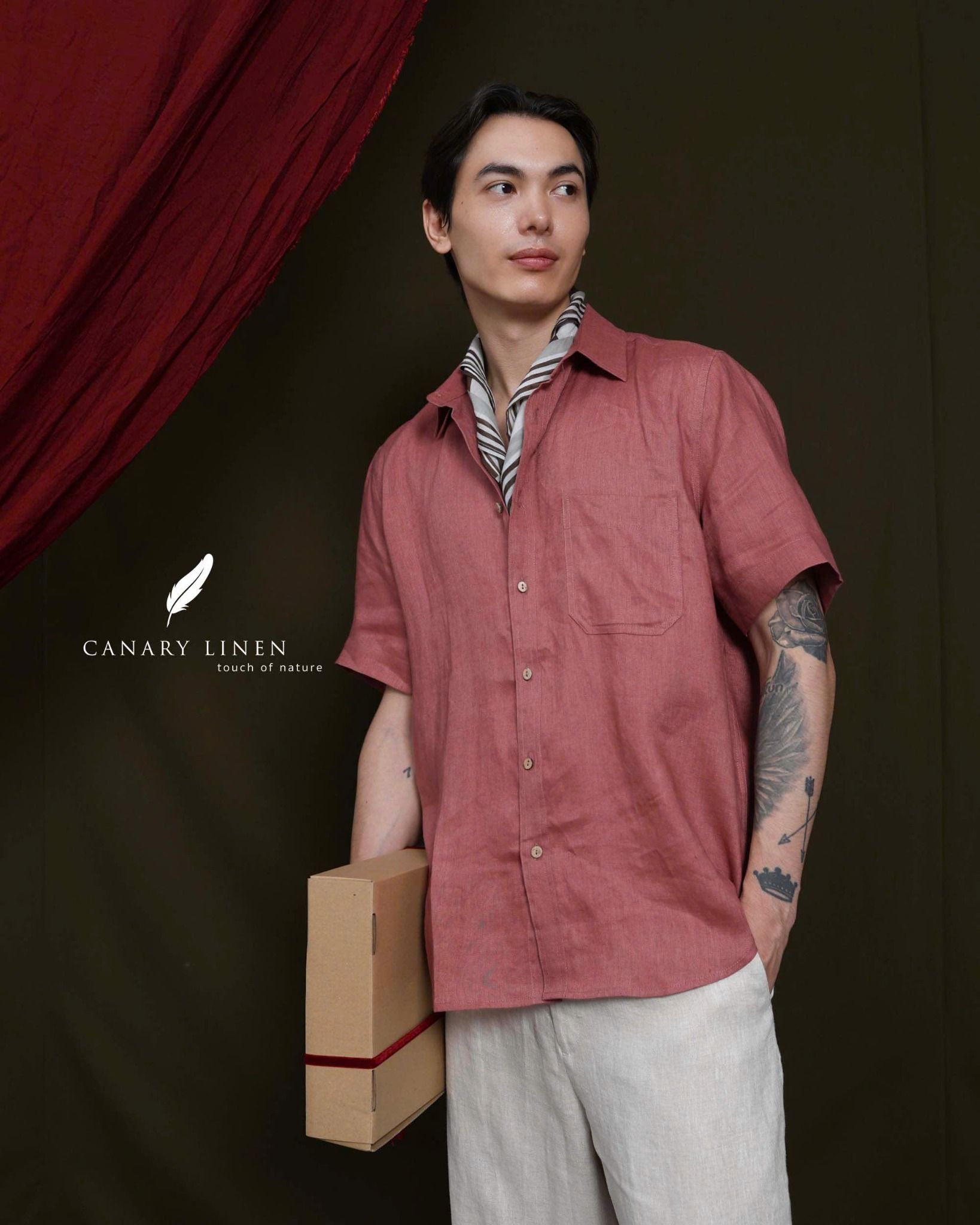  SharpLine Shirt - Đỏ hồng 