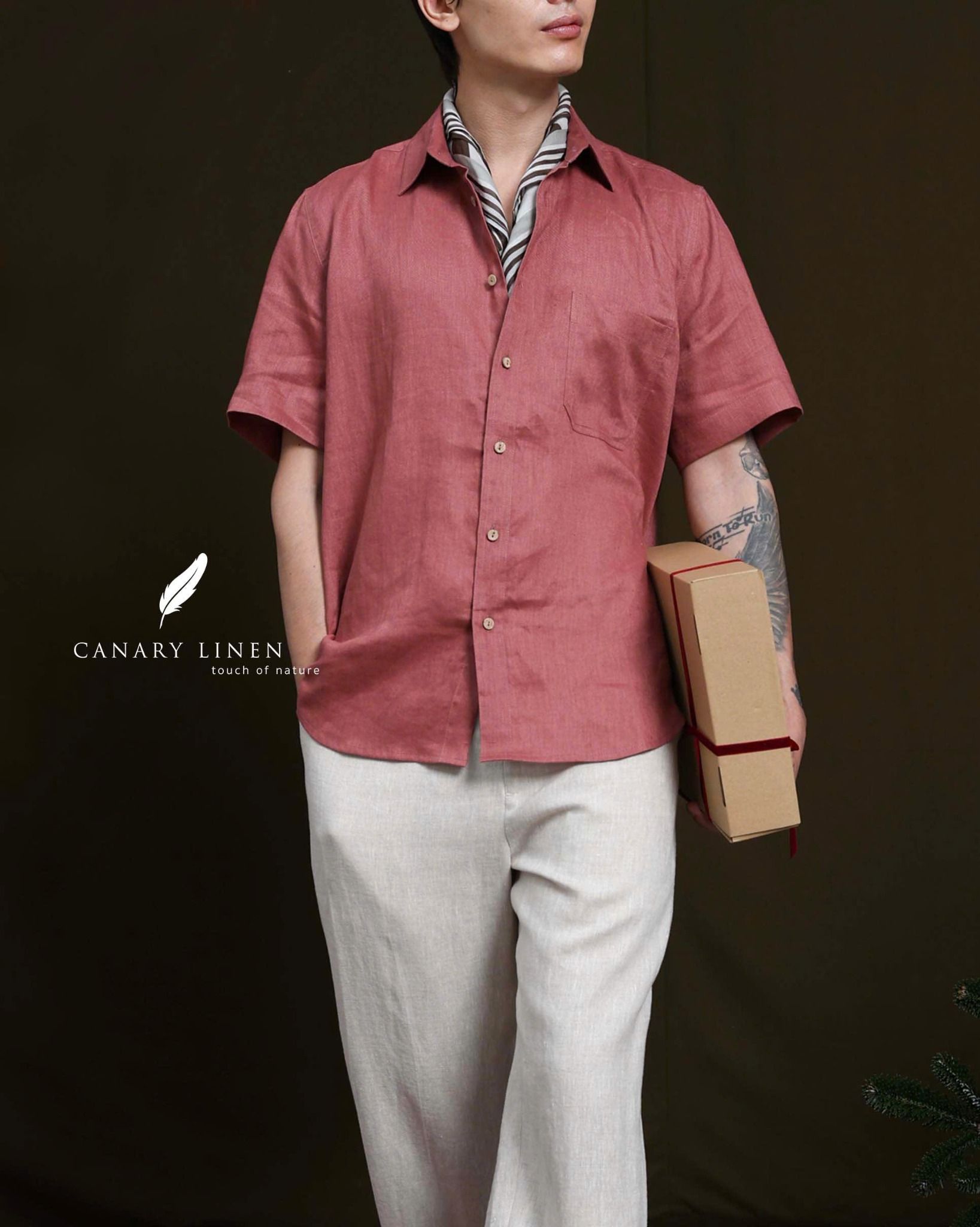  SharpLine Shirt - Đỏ hồng 