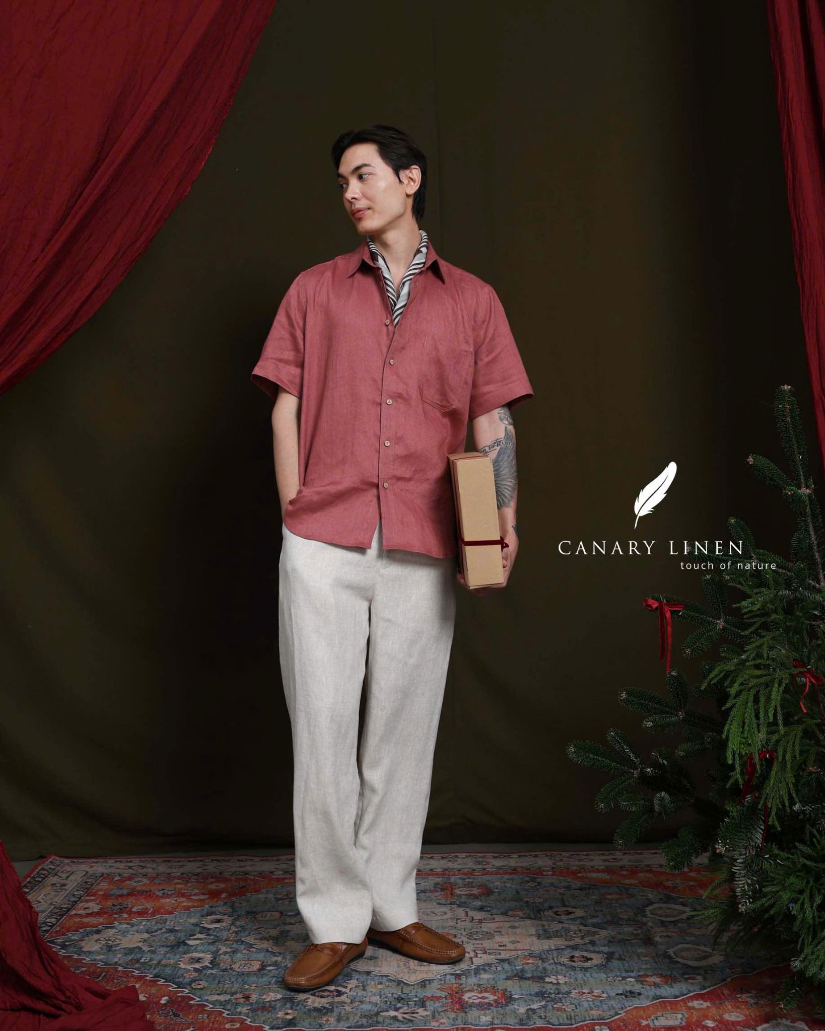  SharpLine Shirt - Đỏ hồng 