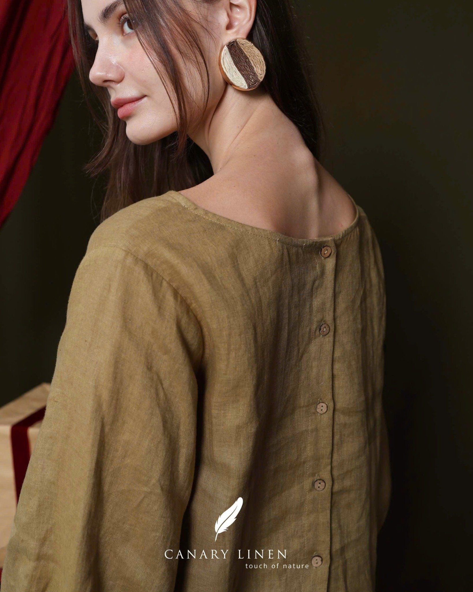  Olea Top - Xanh olive 