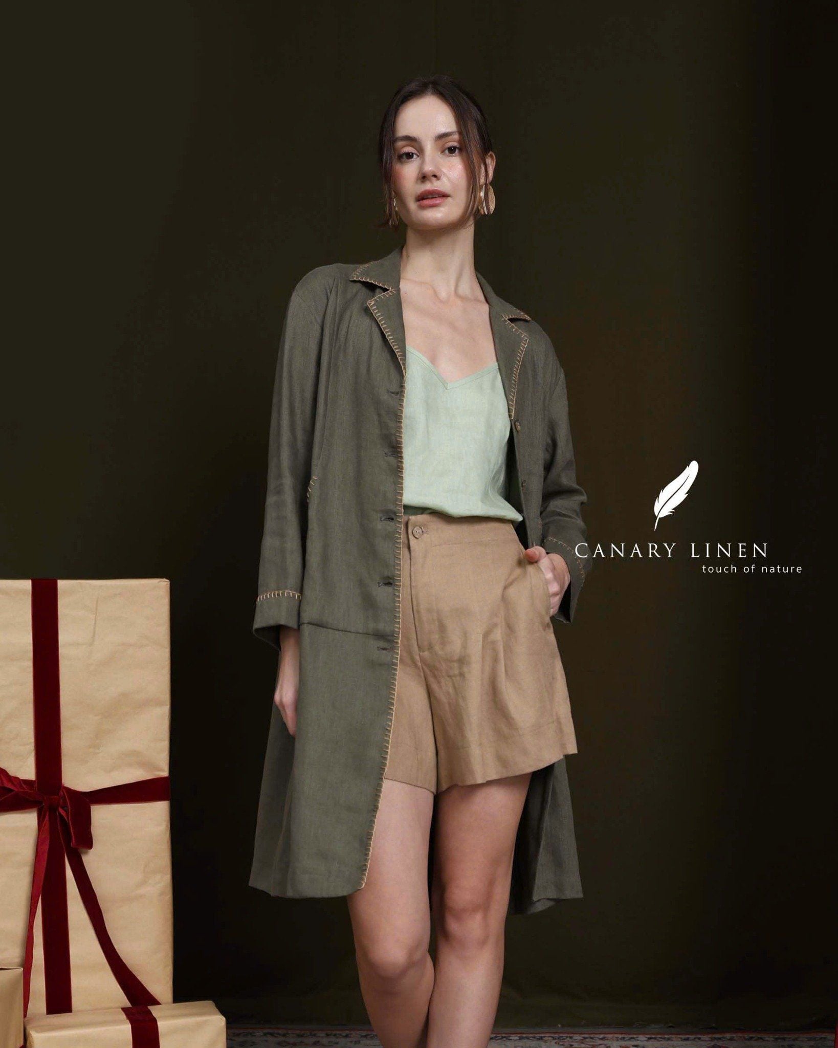  Lina Shorts - Nâu nhạt 