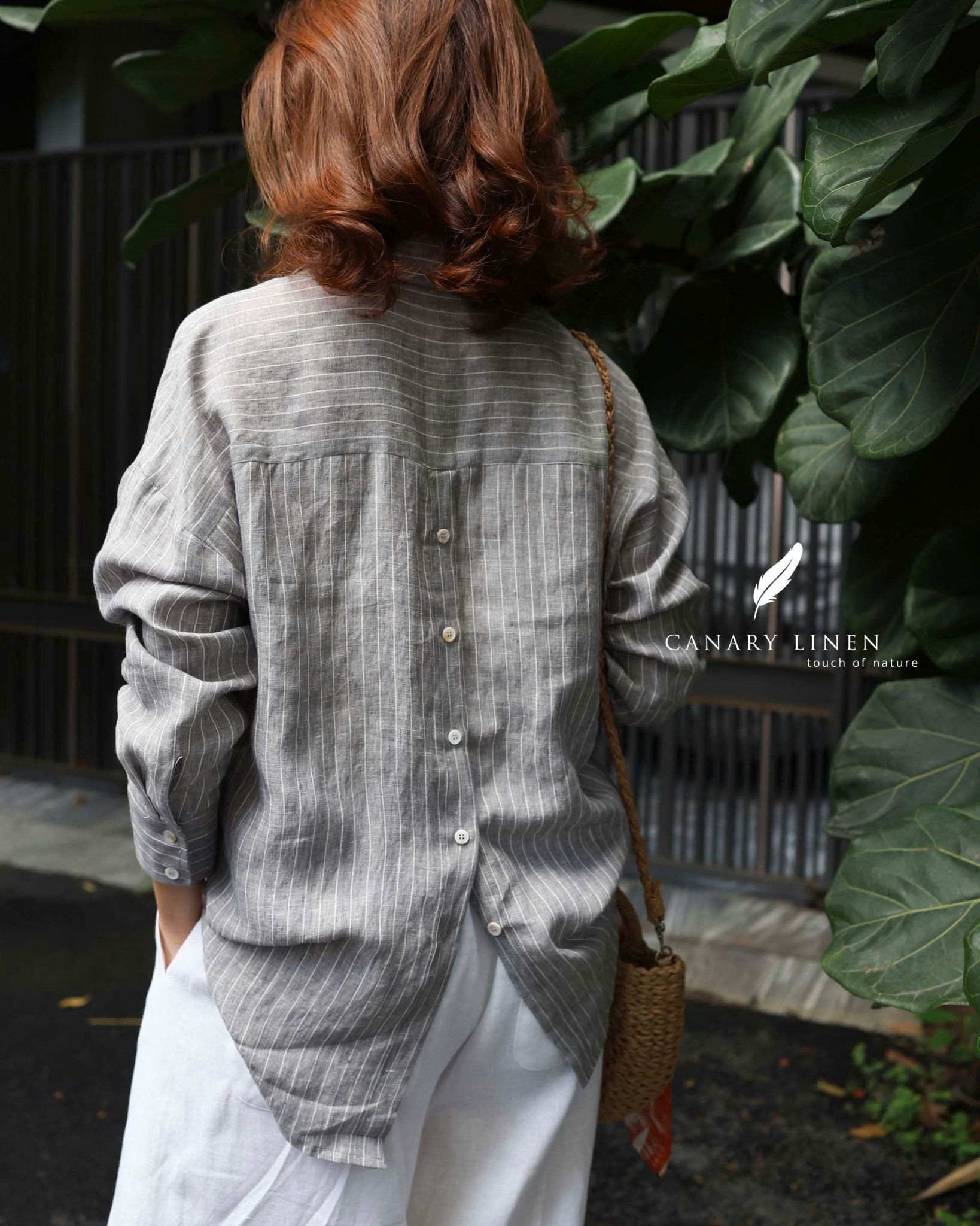  Backline Shirt - Xám sọc 