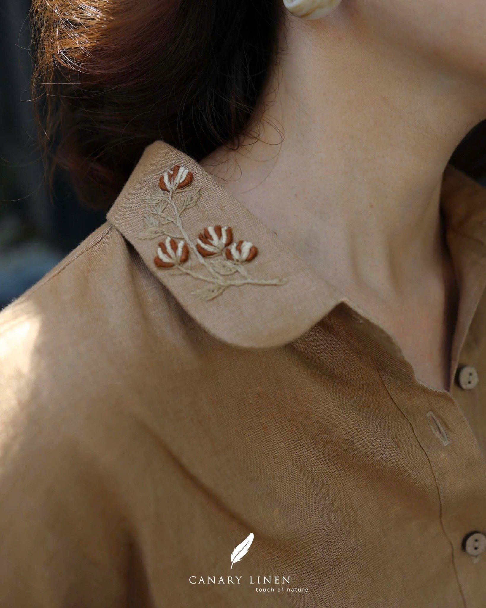  Rusea Shirt - Nâu mocha 