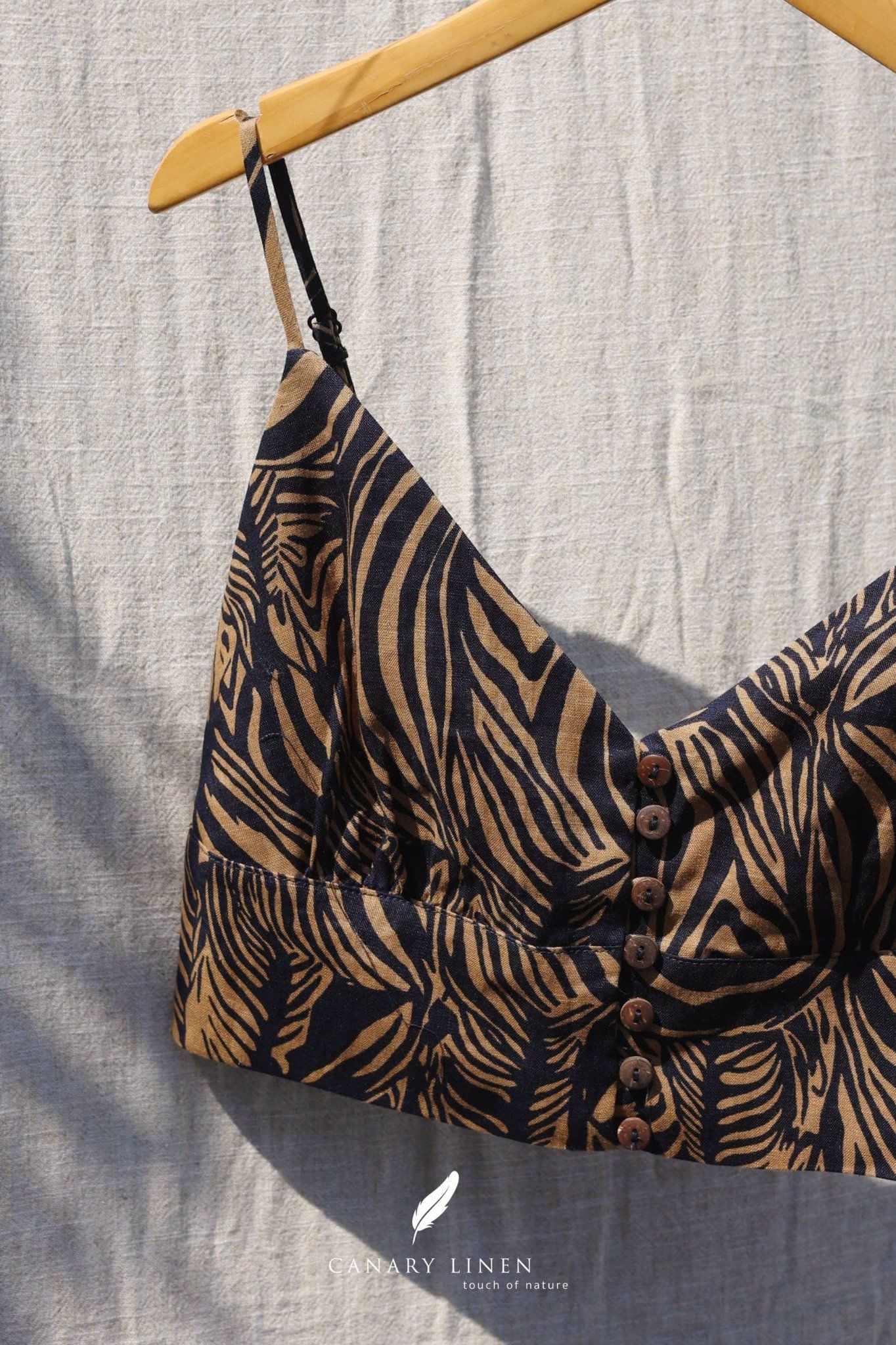  Serene Bra - Họa tiết xanh 