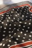  Clara Scarf - Chấm bi nền đen 