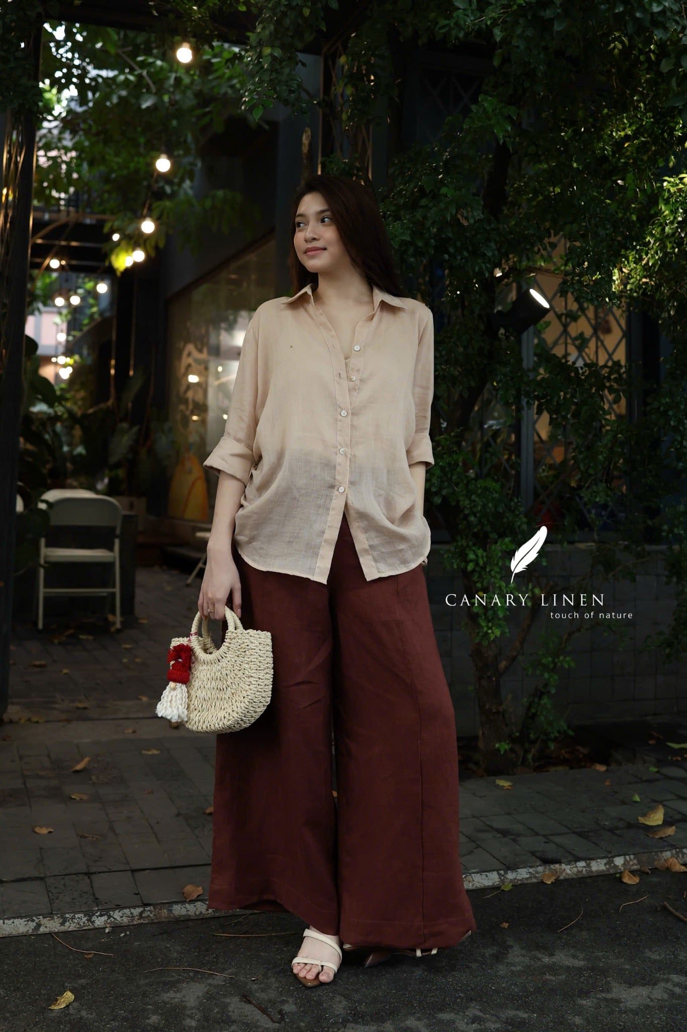  Ruxa Shirt - Kem hồng 