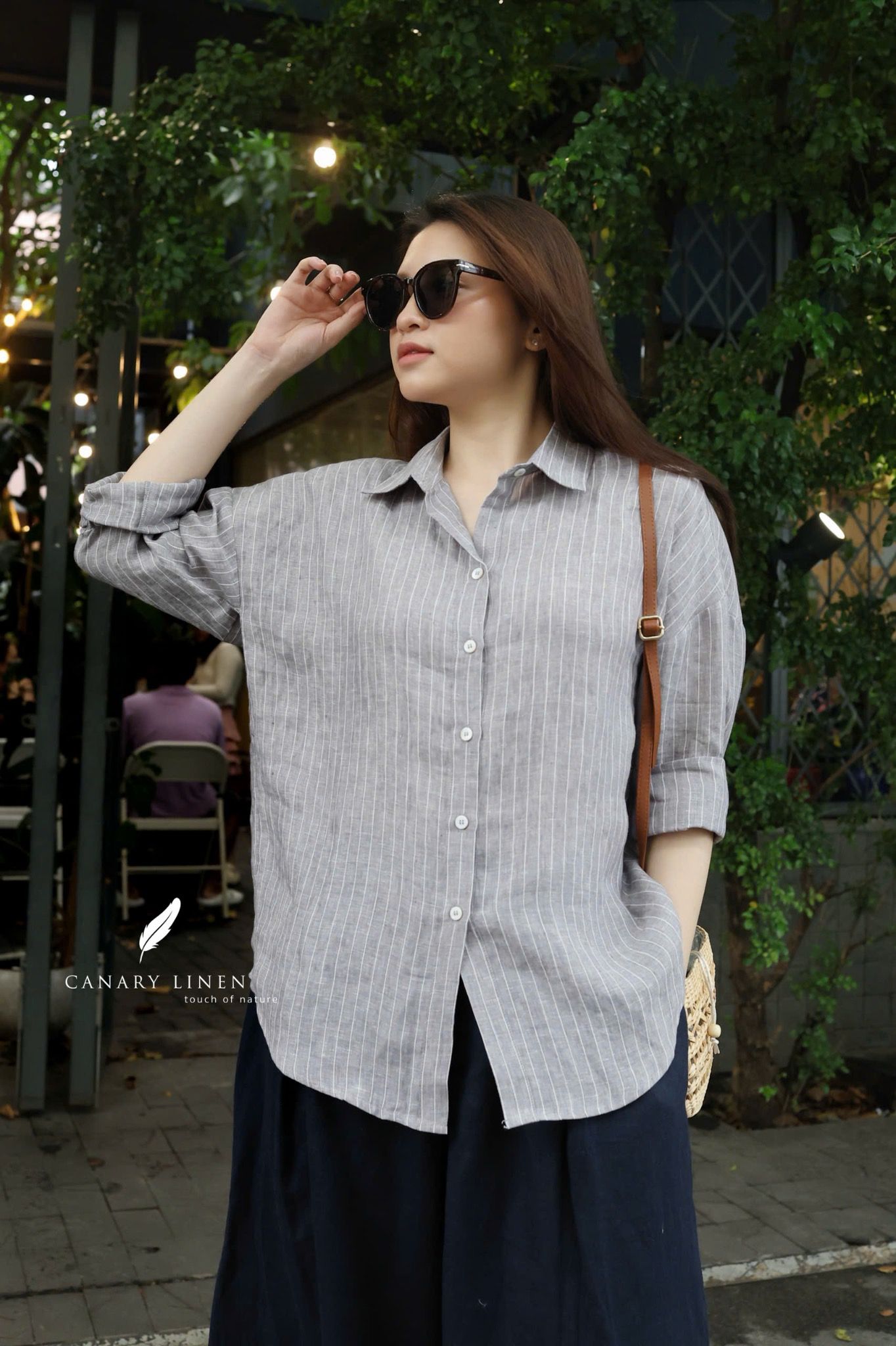  Backline Shirt - Xám sọc 