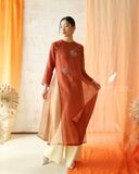  Áo dài cổ tròn - Tĩnh Phong 