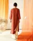  Áo dài cổ tròn - Tĩnh Phong 