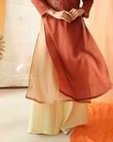  Áo dài cổ tròn - Tĩnh Phong 