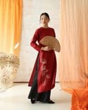  Áo dài cổ tròn - Tịnh Hoa 