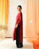  Áo dài cổ tròn - Tịnh Hoa 