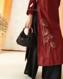  Áo dài cổ tròn - Tịnh Hoa 