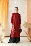  Áo dài cổ tròn - Tịnh Hoa 
