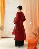  Áo dài cổ tròn - Tịnh Hoa 