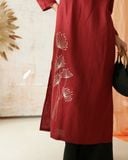  Áo dài cổ tròn - Tịnh Hoa 