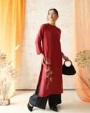  Áo dài cổ tròn - Tịnh Hoa 