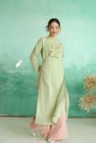  Áo dài cổ tròn - Minh Nhã 