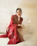  Áo dài cổ trụ - Tịnh Hoa 