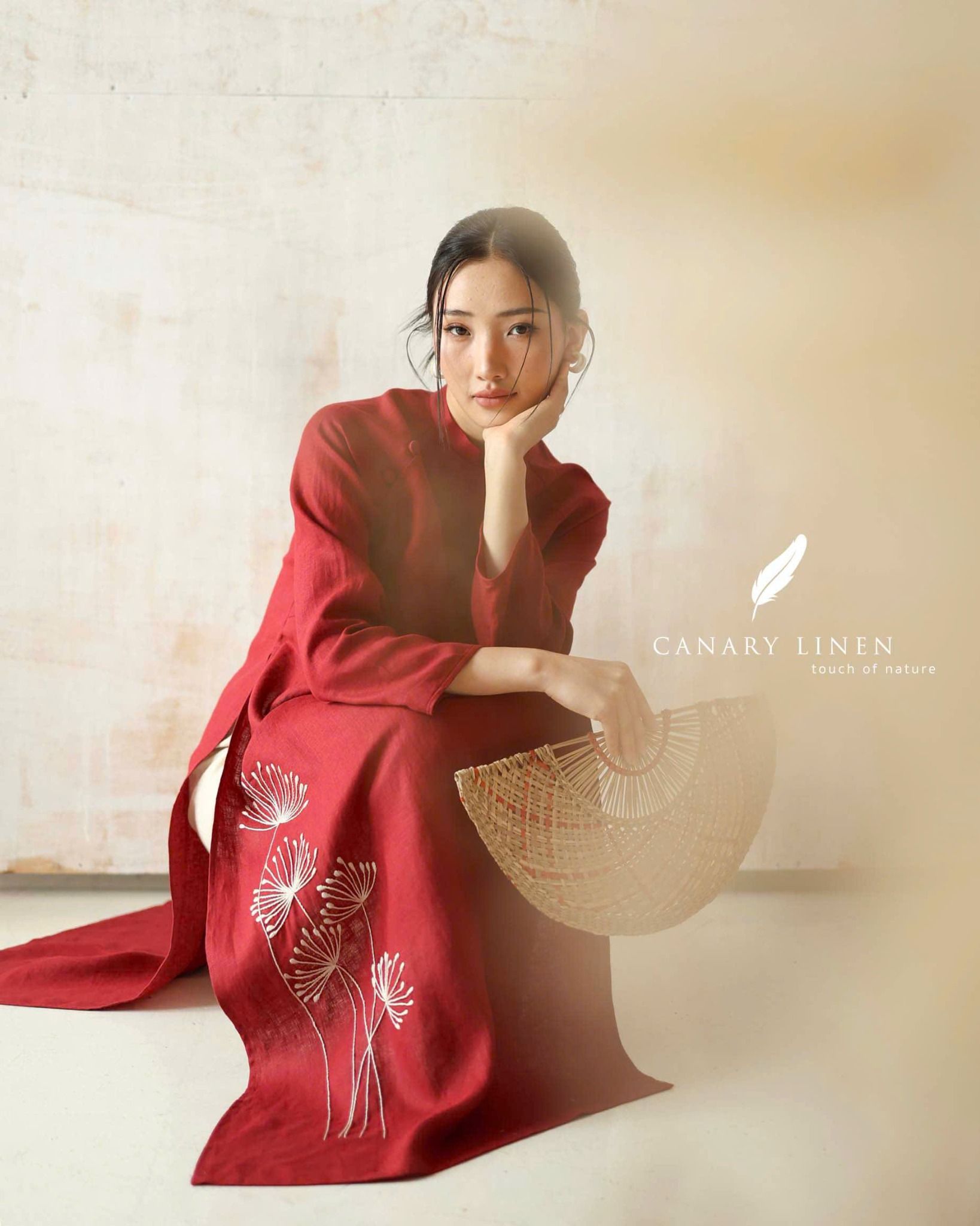  Áo dài cổ trụ - Tịnh Hoa 