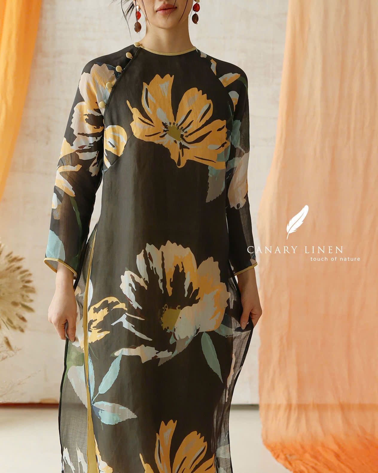  Áo dài cổ tròn - Phong Tức 