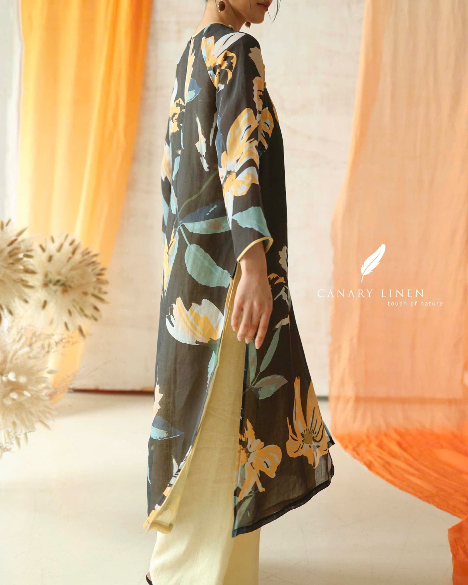  Áo dài cổ tròn - Phong Tức 