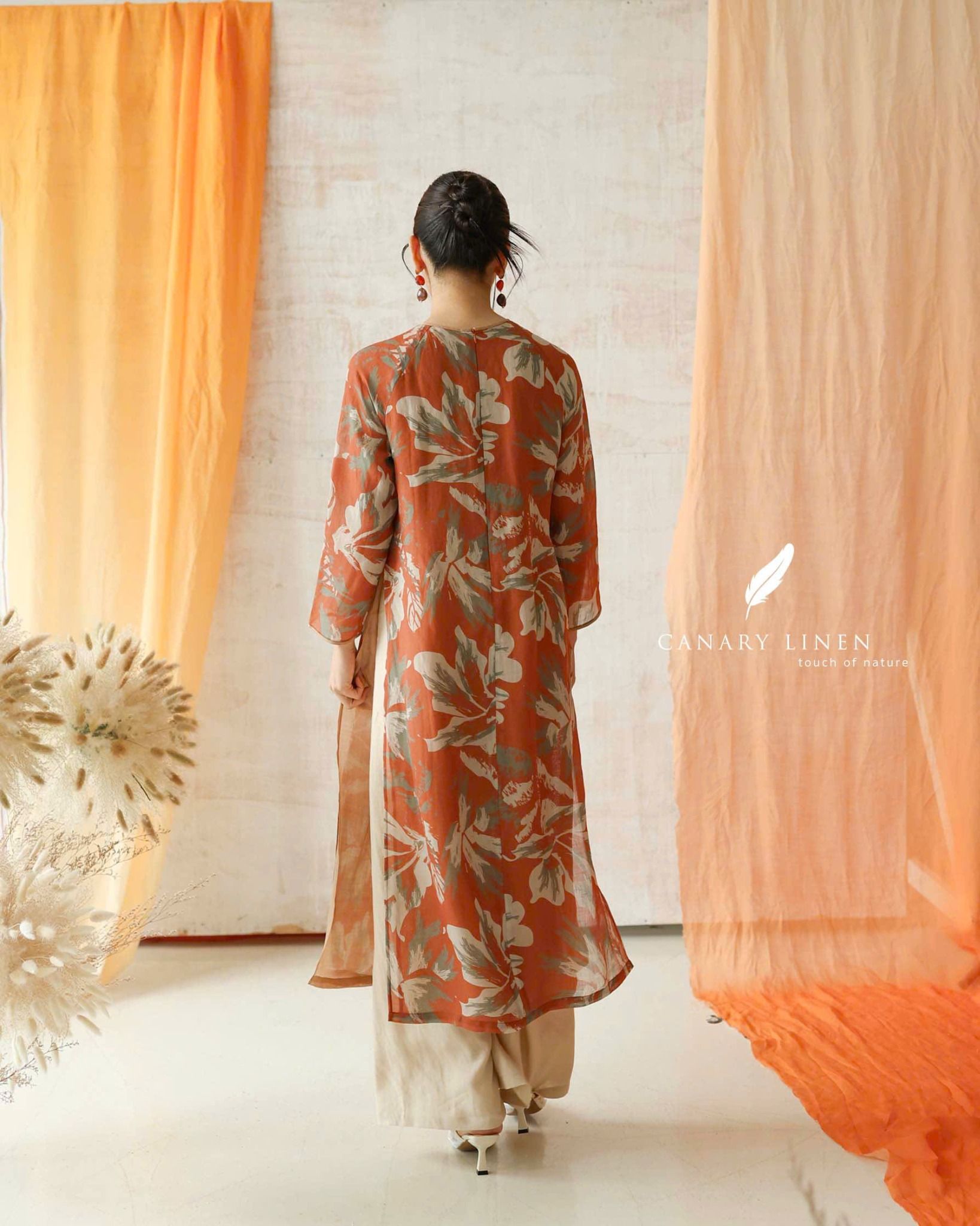  Áo dài cổ tròn - An Mạch 