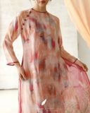  Áo dài cổ tròn - Phi Hoa 