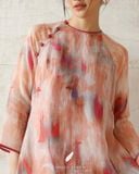  Áo dài cổ tròn - Phi Hoa 