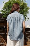  Gathie Shirt - Xanh xám 