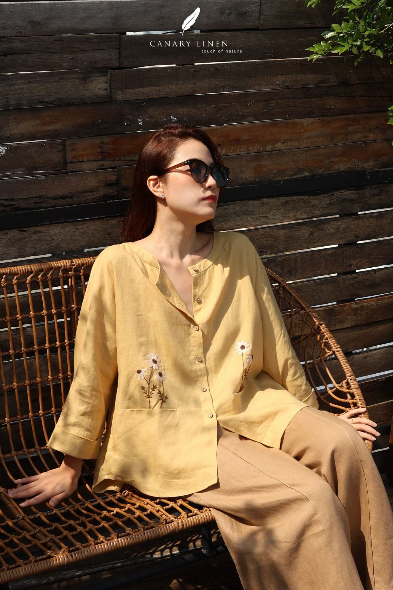  Camie Shirt - Vàng gừng 