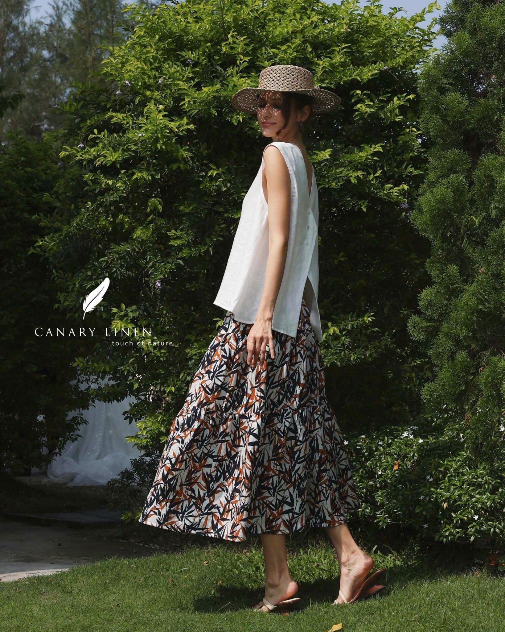  Tiered Maxi Skirt - Lá Trúc 