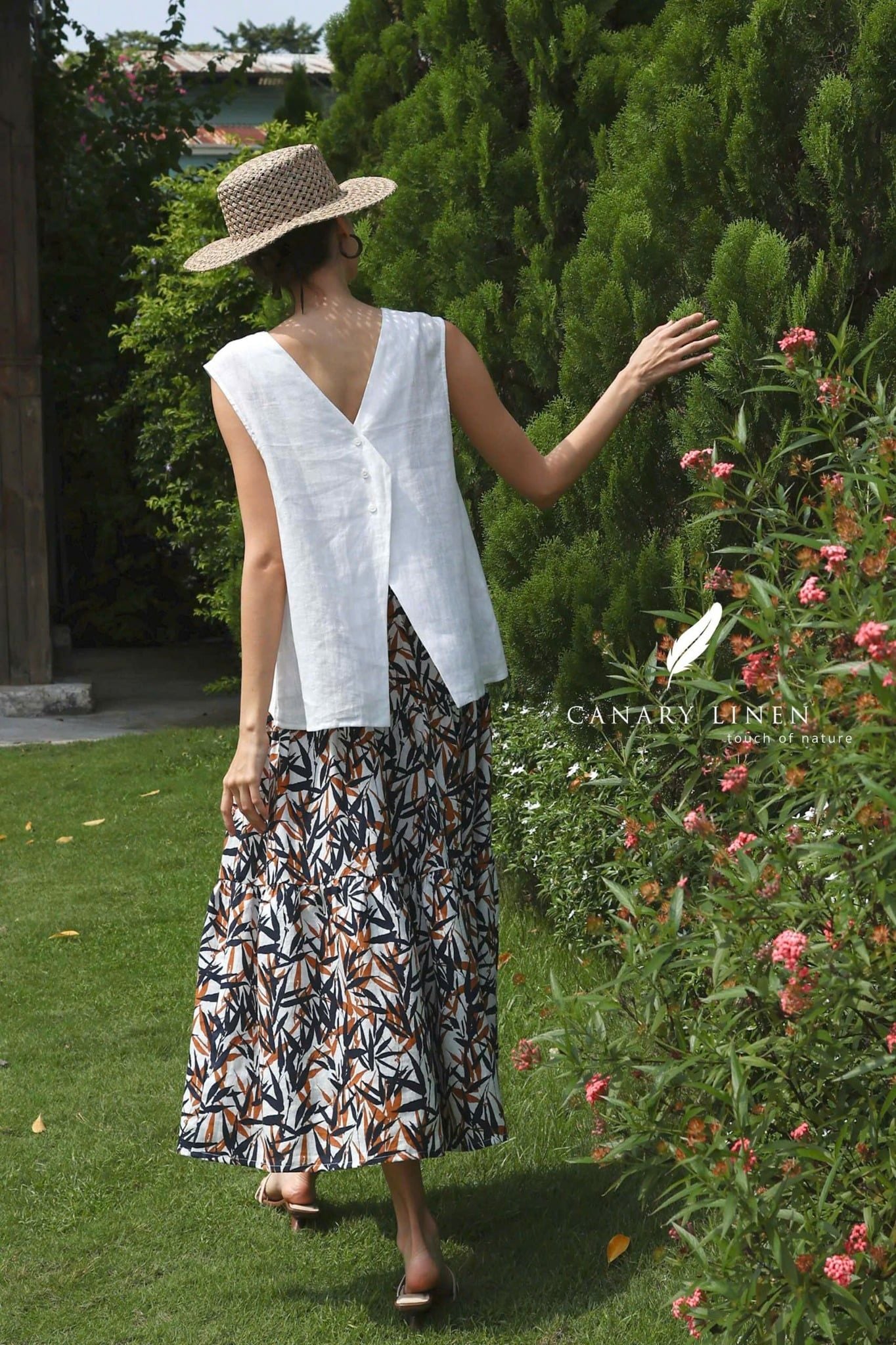  Tiered Maxi Skirt - Lá Trúc 