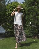  Tiered Maxi Skirt - Lá Trúc 
