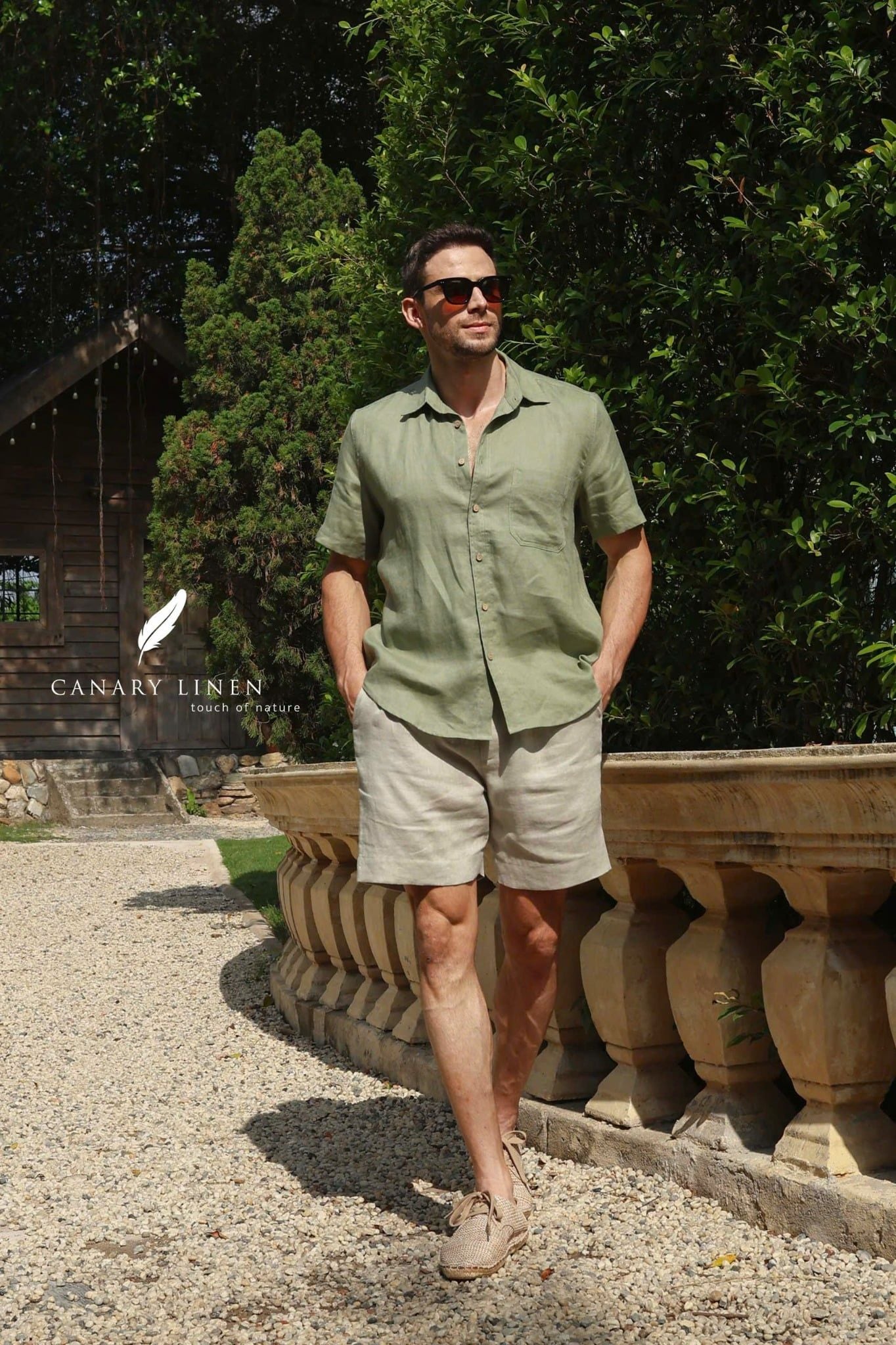  SharpLine Shirt - Rêu nhạt 