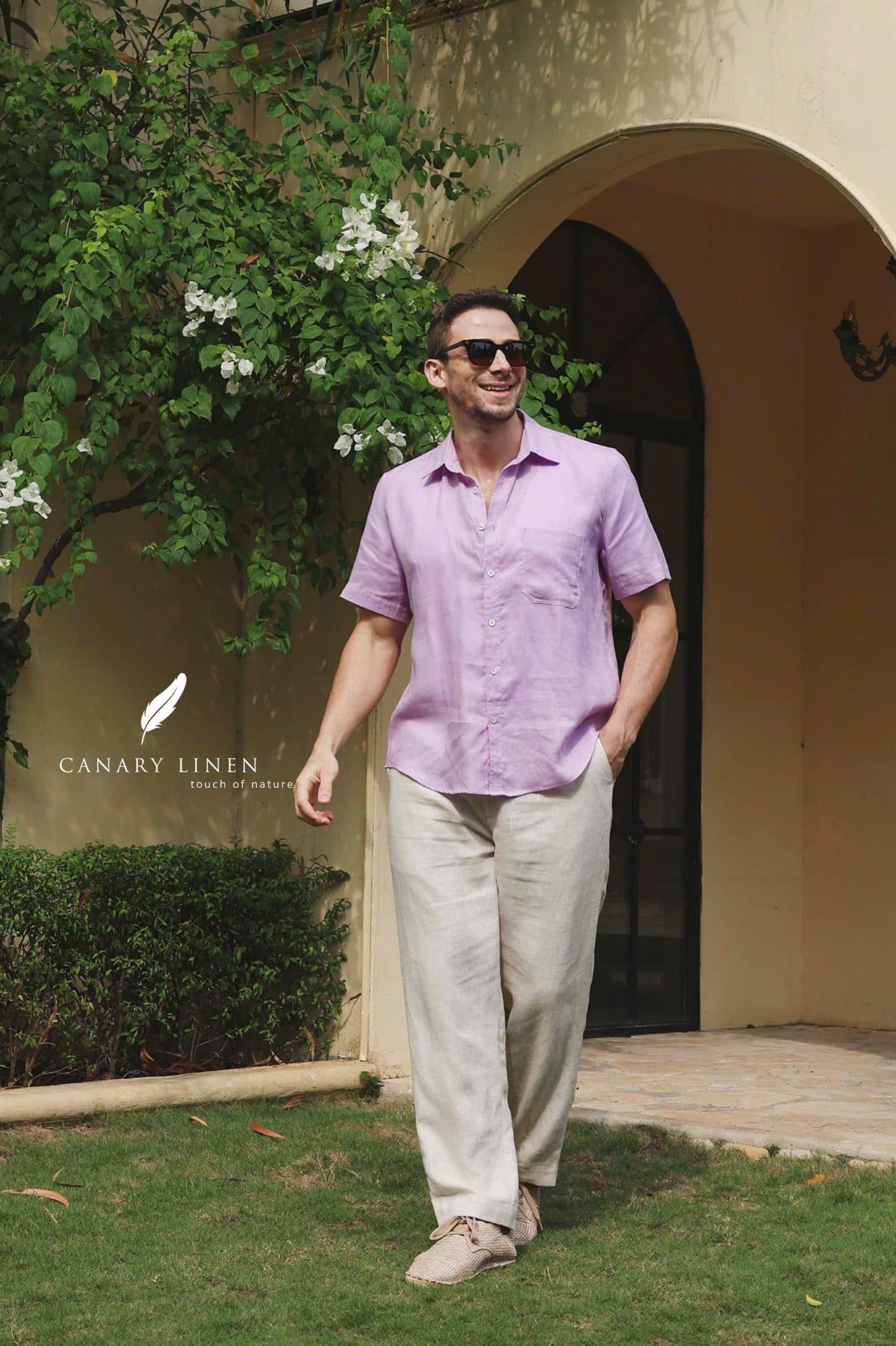  SharpLine Shirt - Tím pastel 