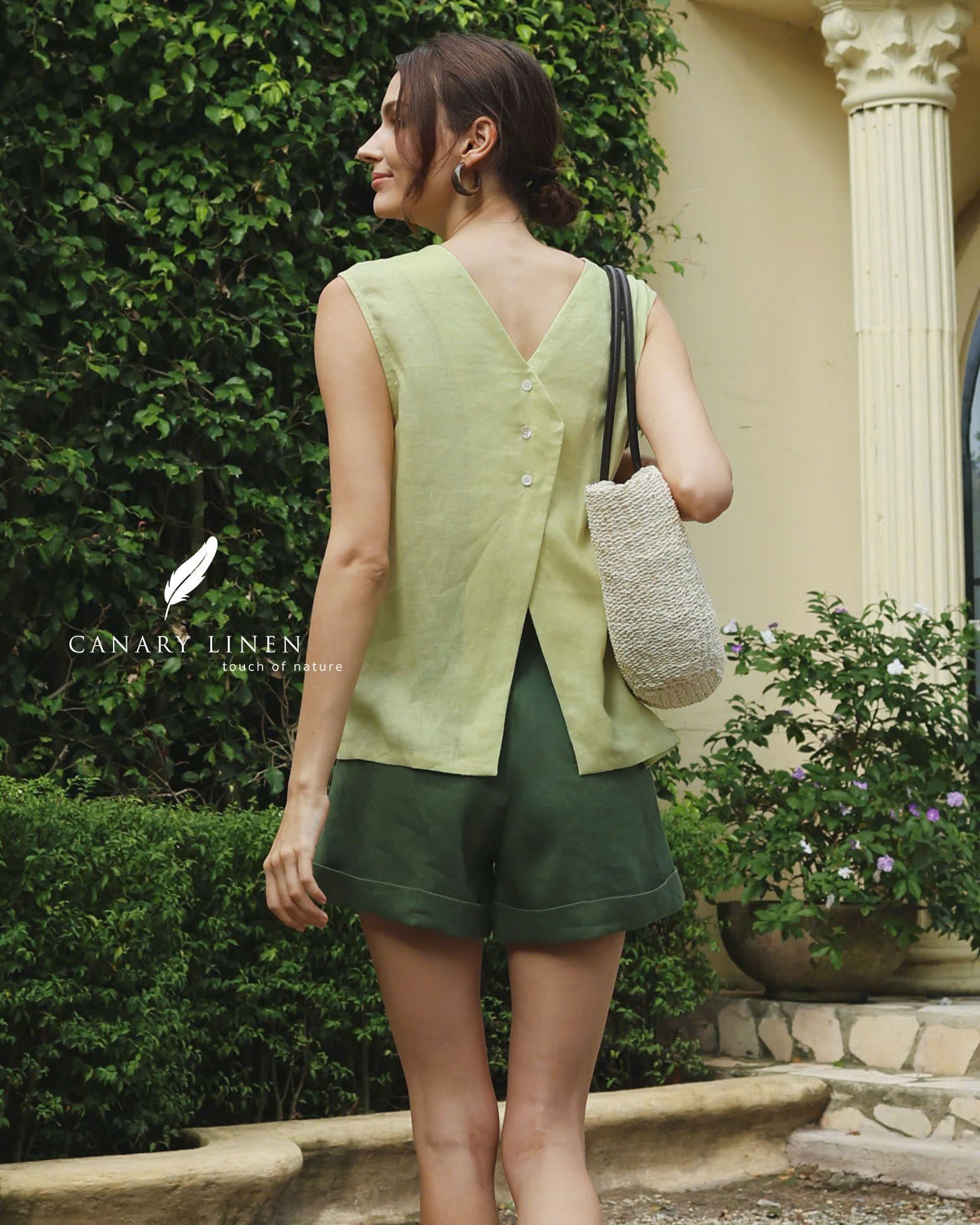  Line Shorts - Xanh lá 