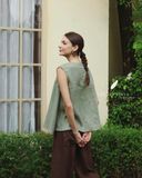  Aline Top - Rêu nhạt 