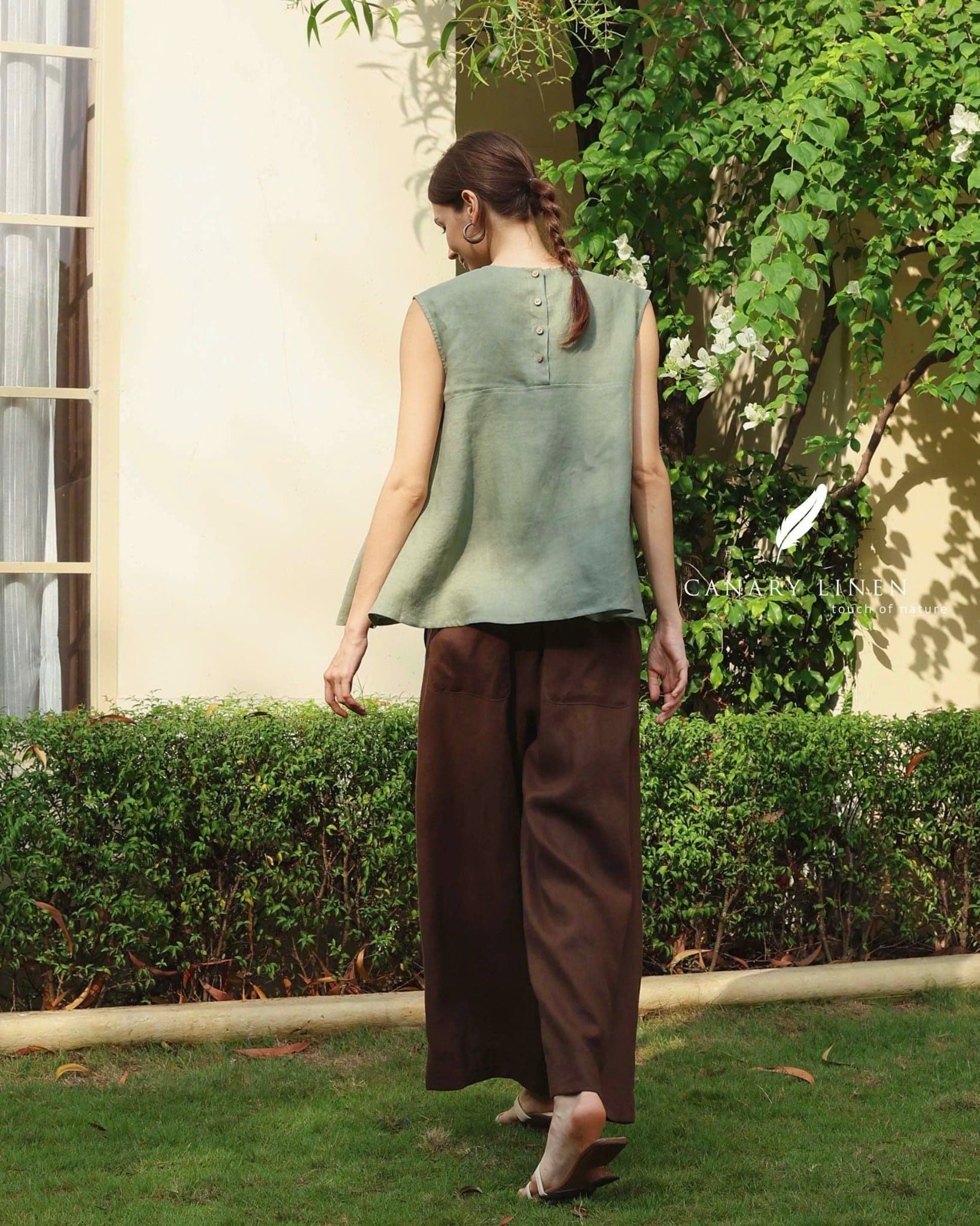  Aline Top - Rêu nhạt 