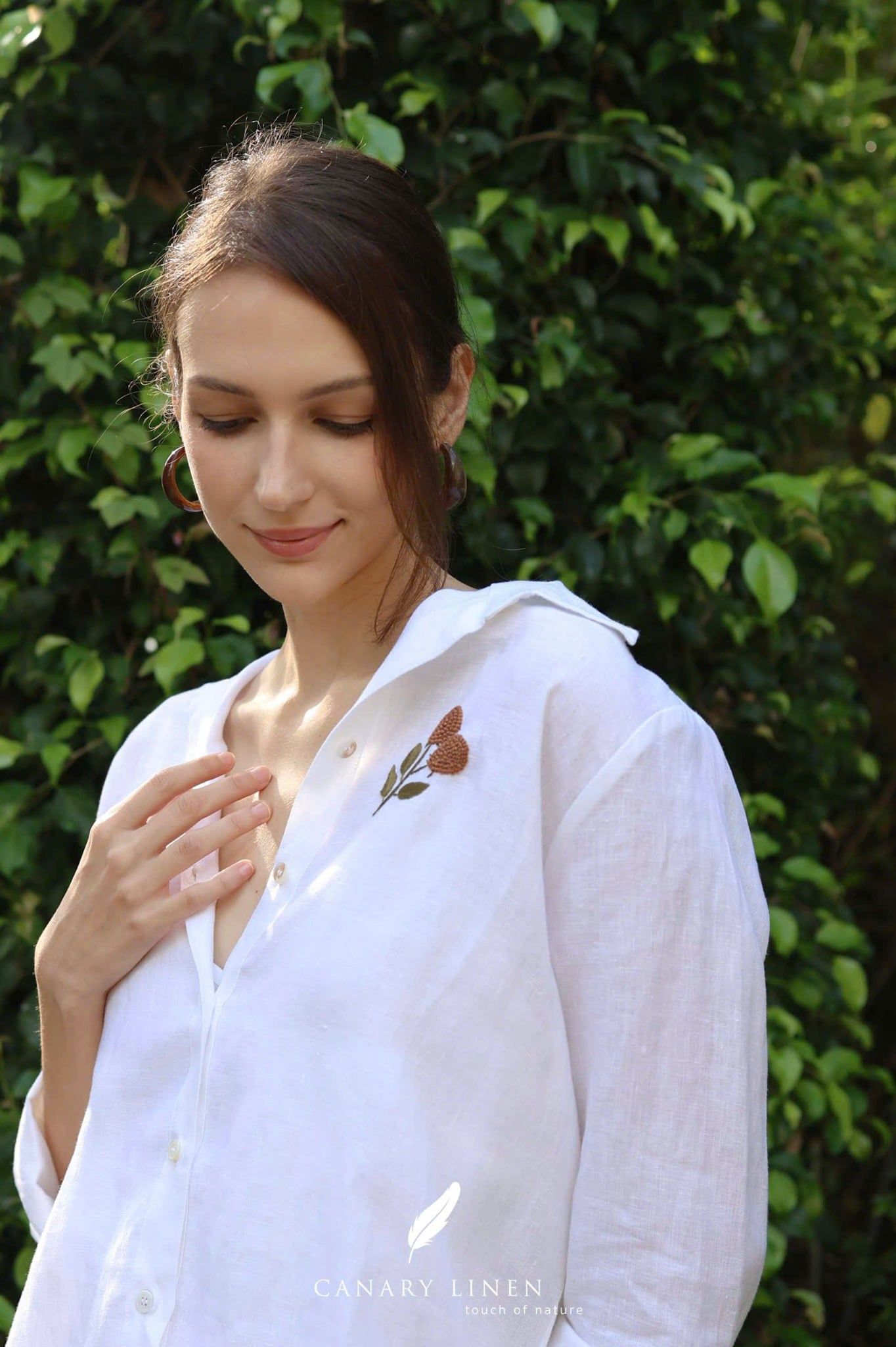  Blossy Shirt - Trắng 