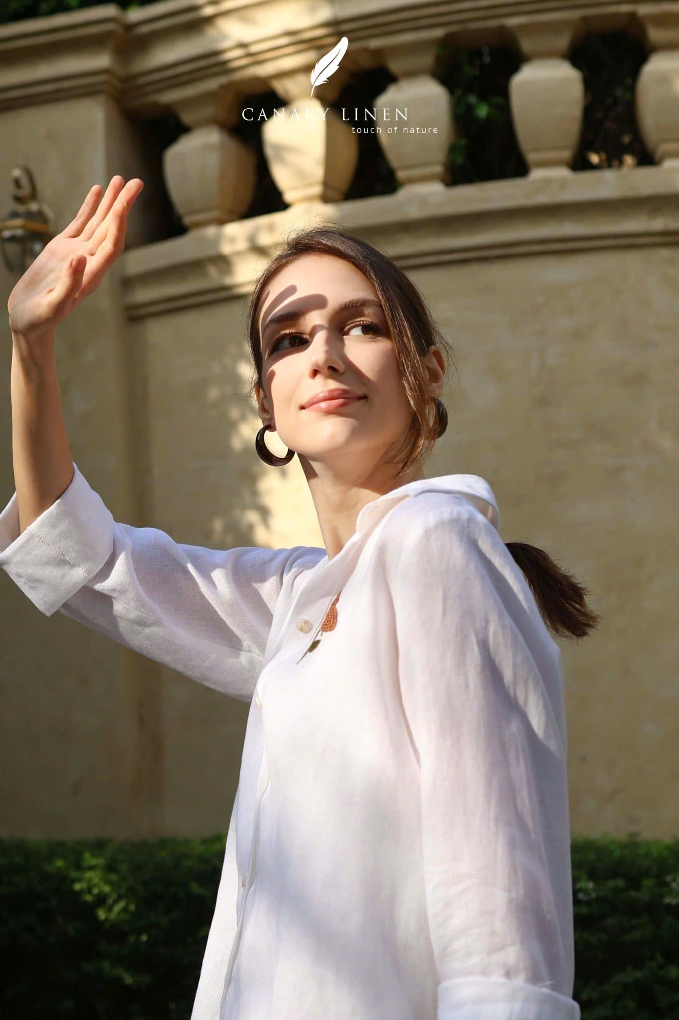  Blossy Shirt - Trắng 