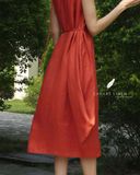  Halyn Dress - Đỏ Cam 