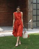  Halyn Dress - Đỏ Cam 