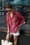  Ruxa Shirt - Hồng mận 